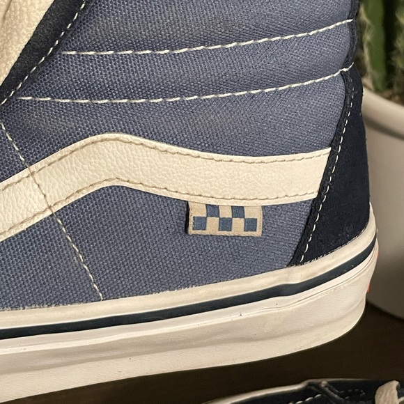 Blue Vans Sk8 Hi Pop Cush Shoes in great condition. Men’s Size 8 - Picture 10 of 10